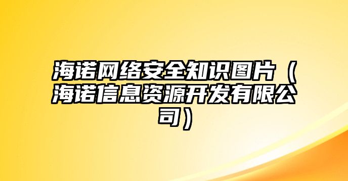 海諾網(wǎng)絡安全知識圖片（海諾信息資源開發(fā)有限公司）