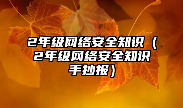 2年級(jí)網(wǎng)絡(luò)安全知識(shí)（2年級(jí)網(wǎng)絡(luò)安全知識(shí)手抄報(bào)）