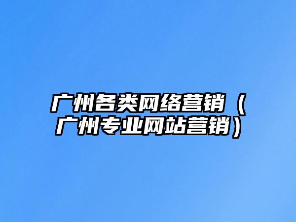 廣州各類網(wǎng)絡營銷（廣州專業(yè)網(wǎng)站營銷）