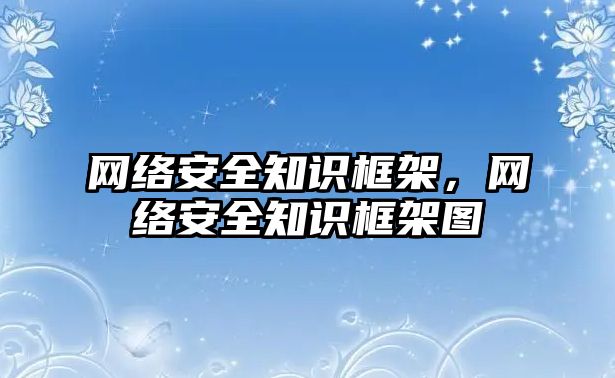 網絡安全知識框架，網絡安全知識框架圖