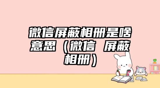 微信屏蔽相冊(cè)是啥意思（微信 屏蔽相冊(cè)）