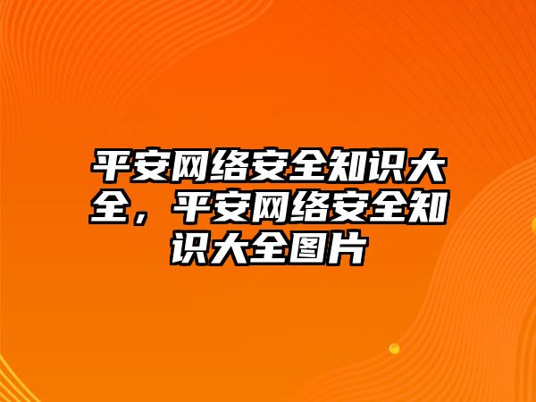 平安網(wǎng)絡(luò)安全知識大全，平安網(wǎng)絡(luò)安全知識大全圖片