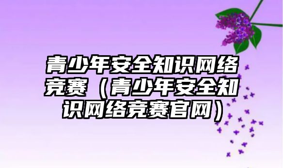 青少年安全知識(shí)網(wǎng)絡(luò)競(jìng)賽（青少年安全知識(shí)網(wǎng)絡(luò)競(jìng)賽官網(wǎng)）